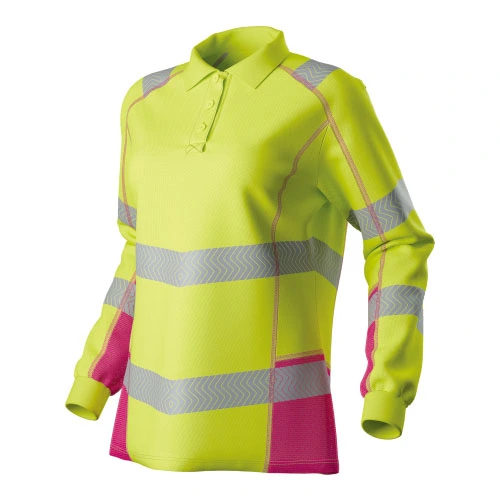 HI-VIS Naisten kaksi tonnia L/S POLO-paita
