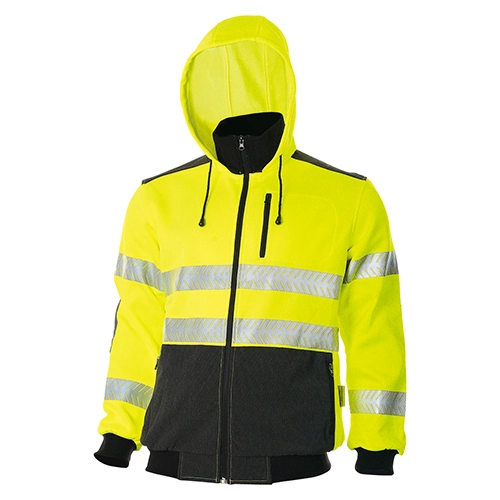 HI-VIS Kahden sävyn punaisen hupputakki.