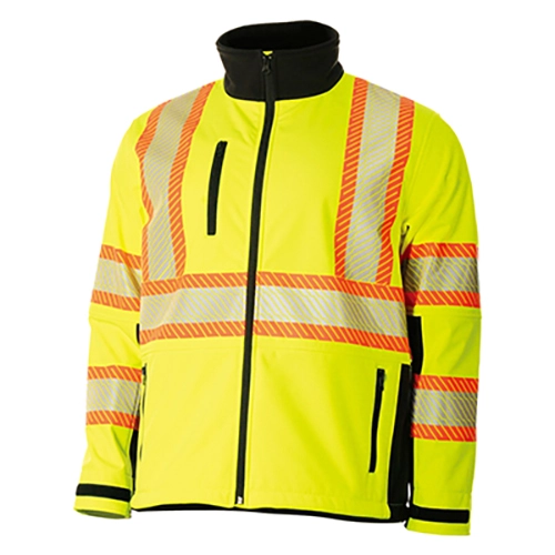 HI-VIS Kahden sävyn pehmeä suorituskykyä jakki