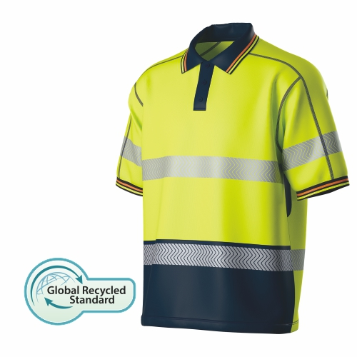 HI-VIS kierrätetty kaksitonnia S/S Polo-SHIRT