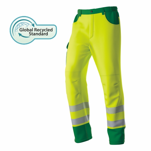 HI-VIS Kierrätetty polyesteri vedenpitävät kahden tonnin sadehousut